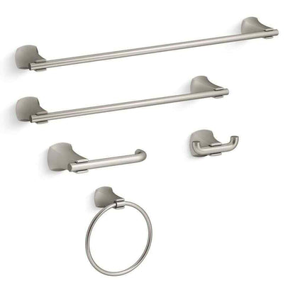 KOHLER Rubicon Toilet Paper Holder in Vibrant Brushed Nickel K-R26113-BN