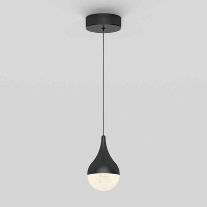 Artika Glitzer 6.5-Watt LED 1-Light Black Modern Hanging Pendant Light