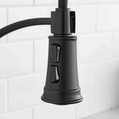 Glacier Bay Mandouri Single-Handle Spring Neck Pull-Down Sprayer Kitchen Faucet
