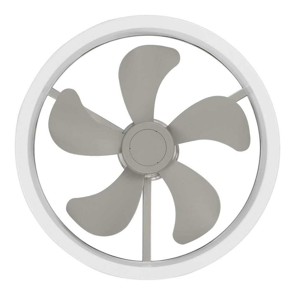 Home Decorators Dailstone Indoor/Outdoor Brushed Nickel Ceiling Fan w/ remote