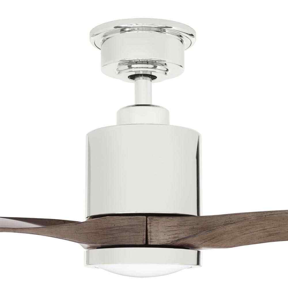 Home Decorators Triplex 60 in. LED Polished Nickel Ceiling Fan w/ Light