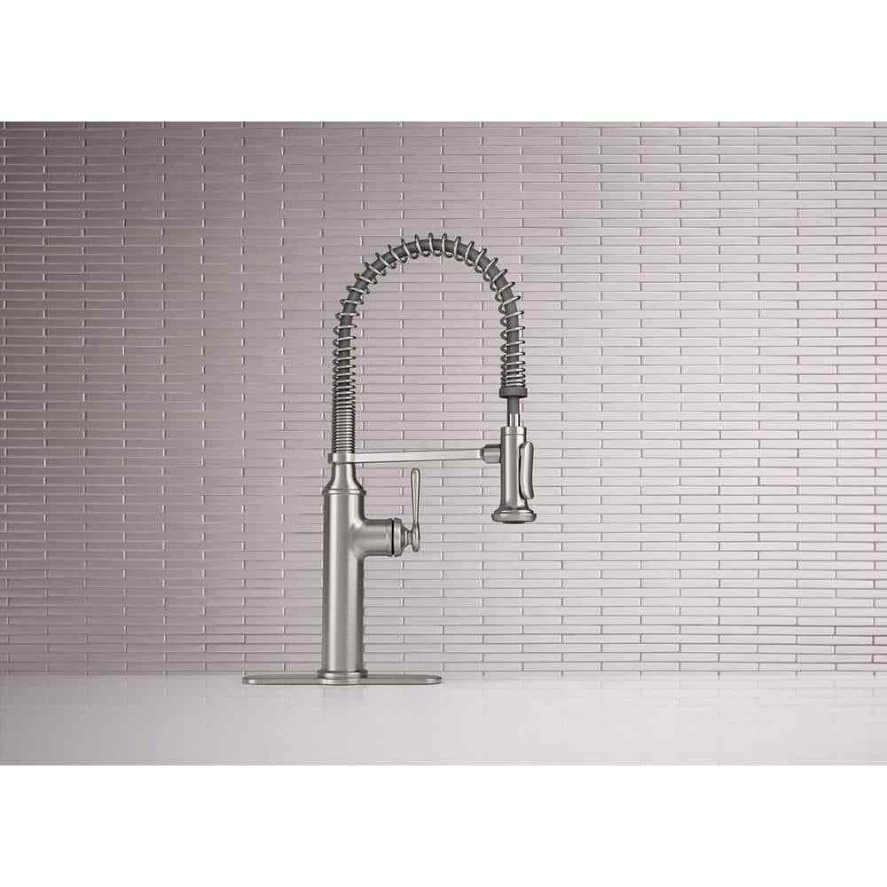 KOHLER Sous Pro-Style Single Handle Pull Down Sprayer Kitchen Faucet