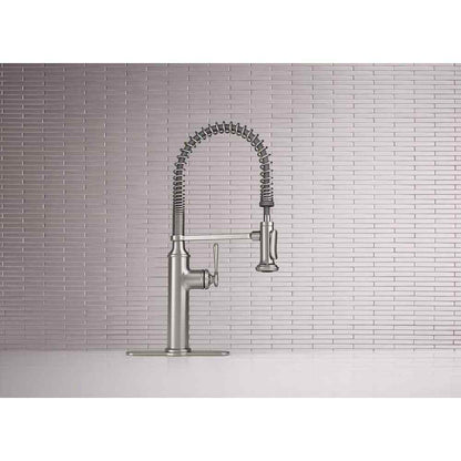 KOHLER Sous Pro-Style Single Handle Pull Down Sprayer Kitchen Faucet