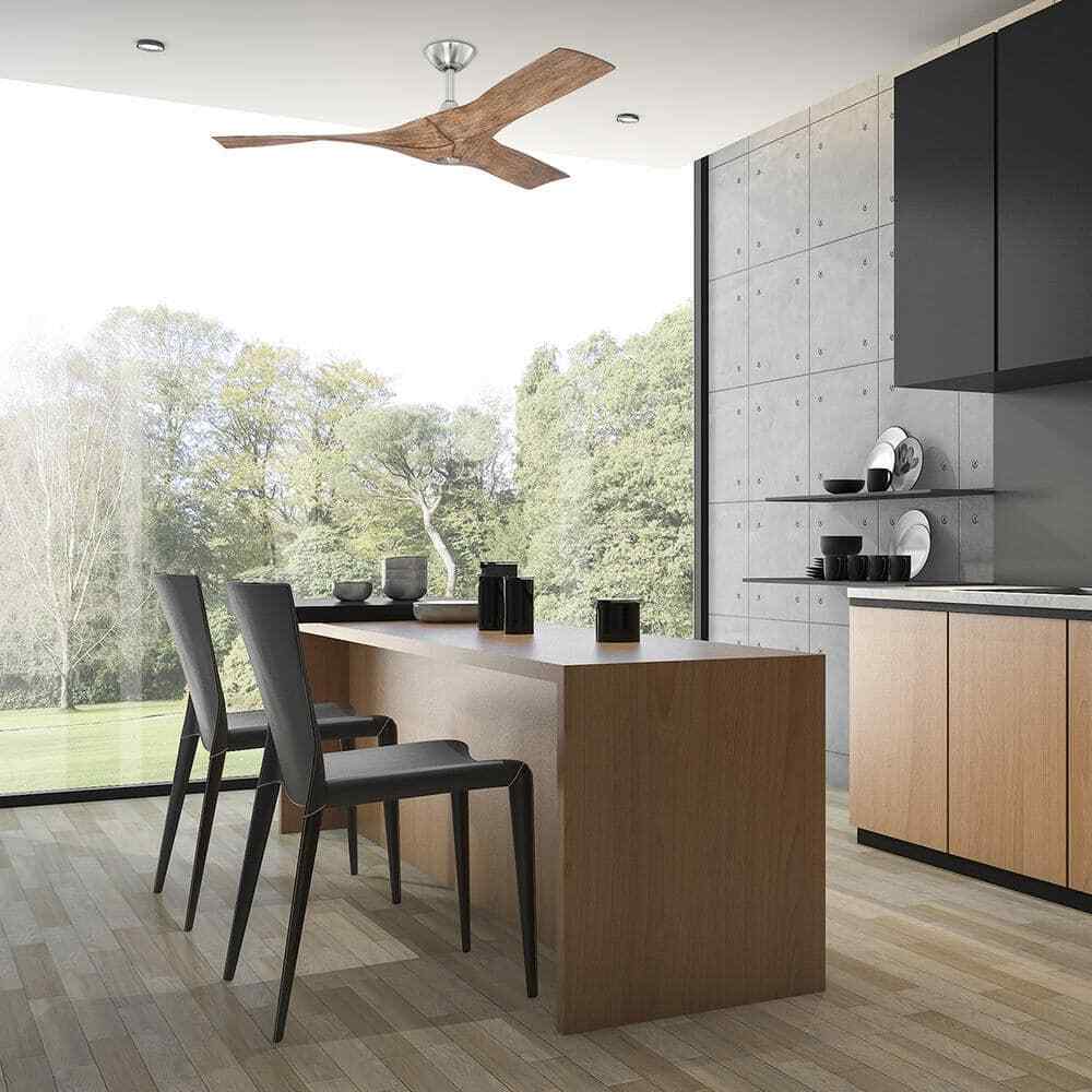 Home Decorators Wesley 52 in. Indoor/Outdoor Brushed Nickel DC Motor Ceiling Fan
