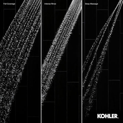 KOHLER Fordra 3-Spray Patterns Wall Mount Handheld Shower Head K-R27512-G-CP