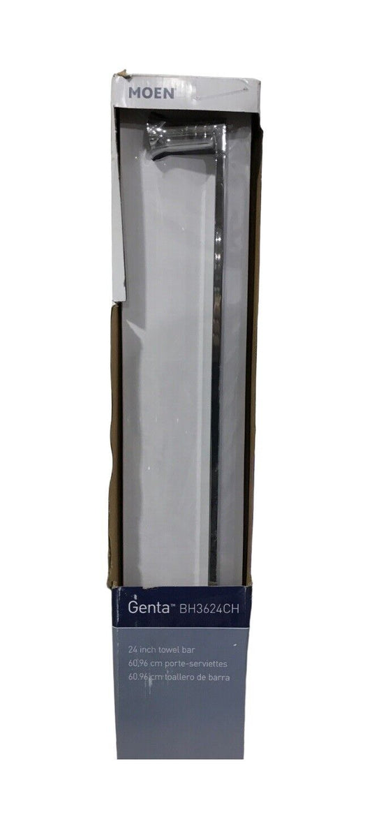 MOEN Genta 24 in. Bathroom Towel Bar in Chrome BH3624CH