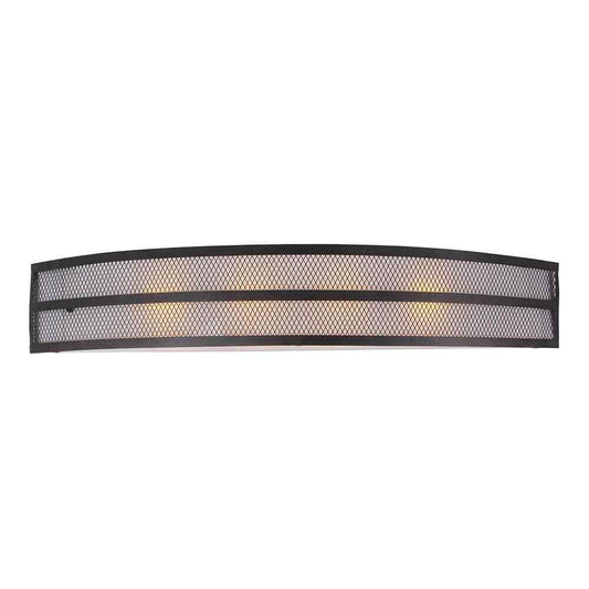 Bel Air Lighting 32 in. 4-Light Black Bathroom Vanity Light Fixture