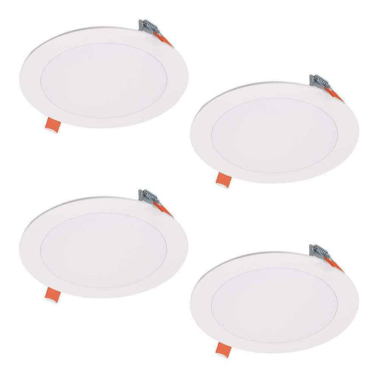 Halo HLBSL6 Series 6 in. 3000K-5000K LED White Downlight Recessed Light 4-Pack