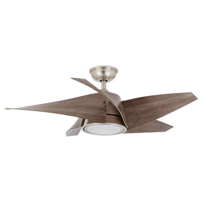 Home Decorators Broughton 42 in. LED Brushed Nickel Ceiling Fan w/ Remote
