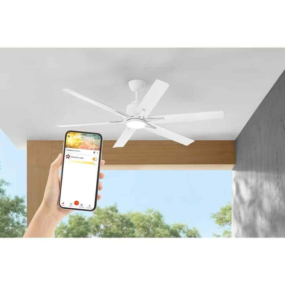 Home Decorators 60 in. Smart Hubspace Indoor/Outdoor Ceiling Fan with Remote