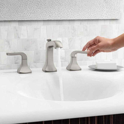 KOHLER Rubicon 8 in. Widespread 2-Handle Bathroom Faucet in Brushed Nickel