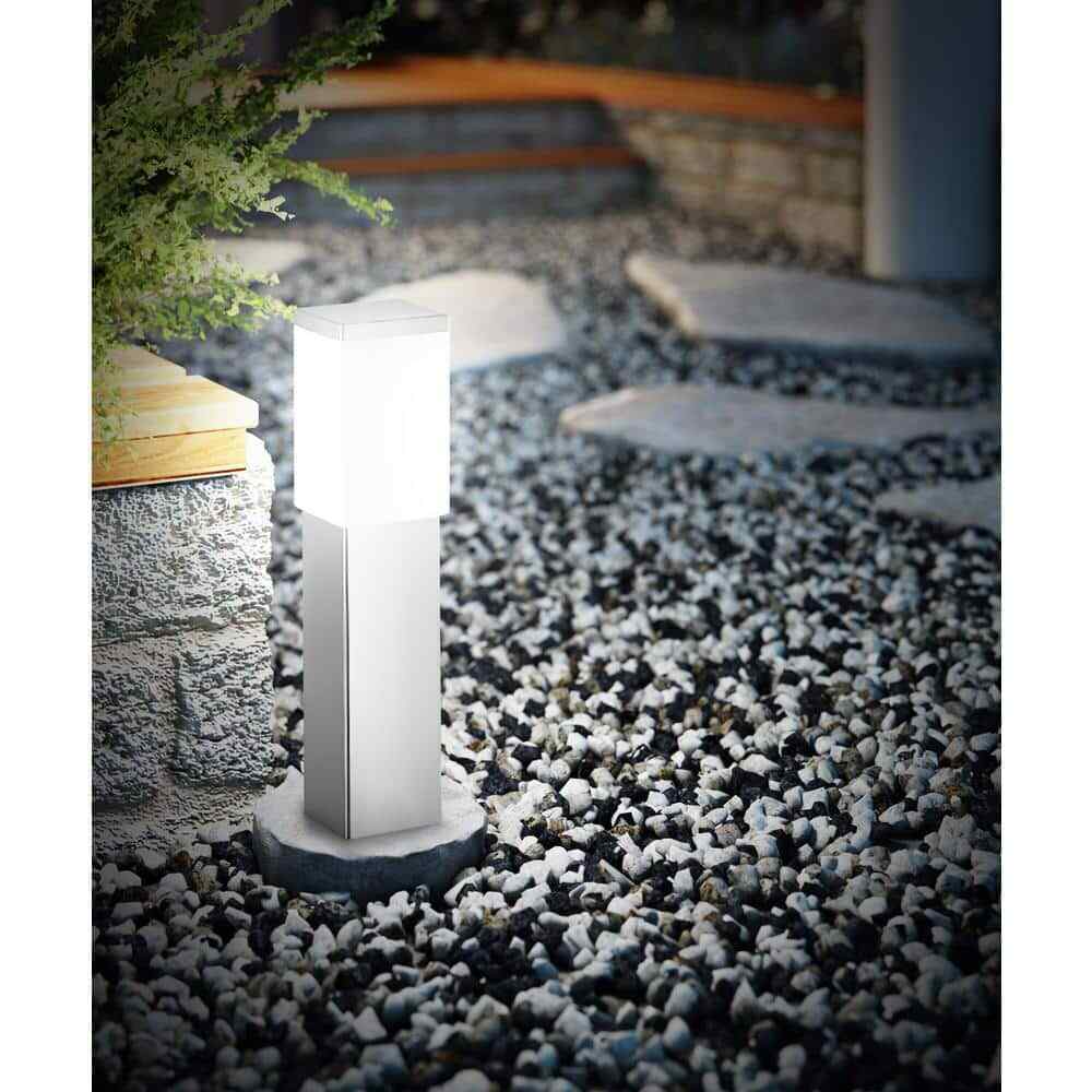 Eglo Calgary 4 in. W x 17.12 in. H Stainless Steel Outdoor Path Light
