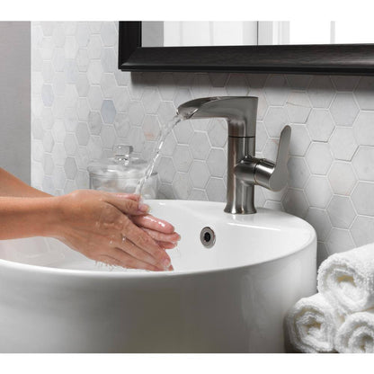Tosca Single Hole 4 in. Single Slide Handle LED Bathroom Faucet