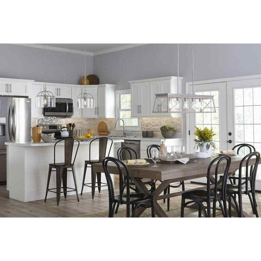 Progress Lighting Briarwood 5-Light Bleached Oak Farmhouse Chandelier Light