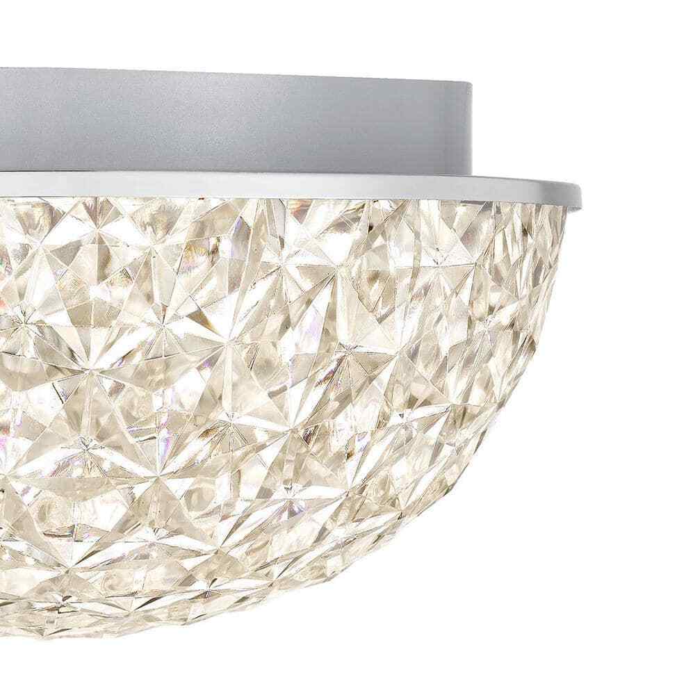 Home Decorators Ellis Place Chrome LED Round Flush Mount Modern Ceiling Light