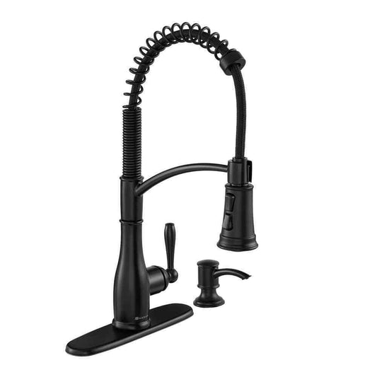 Glacier Bay Mandouri Single-Handle Spring Neck Pull-Down Sprayer Kitchen Faucet