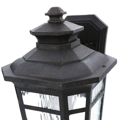 Home Decorators Waterton 1-Light Dark Ridge Bronze Outdoor Wall Lantern Sconce