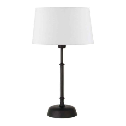 Meyer&Cross Derek 24 in. Blackened Bronze Table Lamp with Fabric Shade TL0468