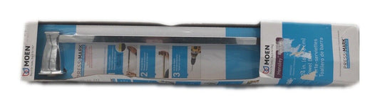 MOEN Hensley 24 in. Towel Bar with Press and Mark in Chrome