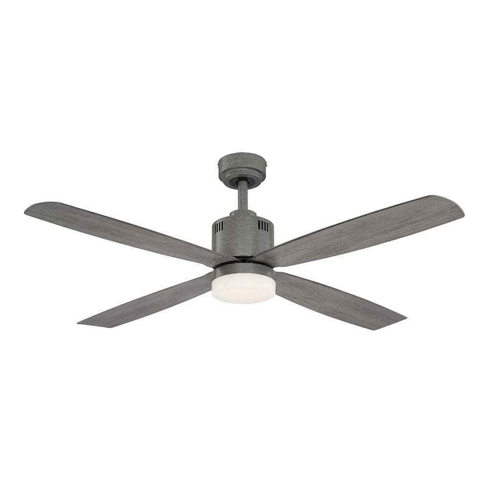 Home Decorators Kitteridge 52 in. LED Indoor Greywood Ceiling Fan w/ Light Kit