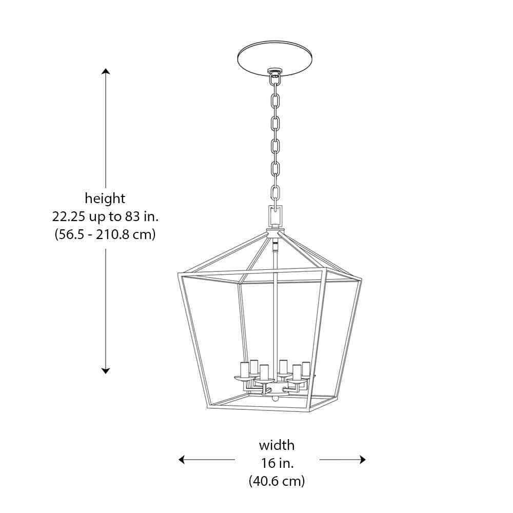 Home Decorators Weyburn 6-Light Bronze Farmhouse Chandelier Light Fixture