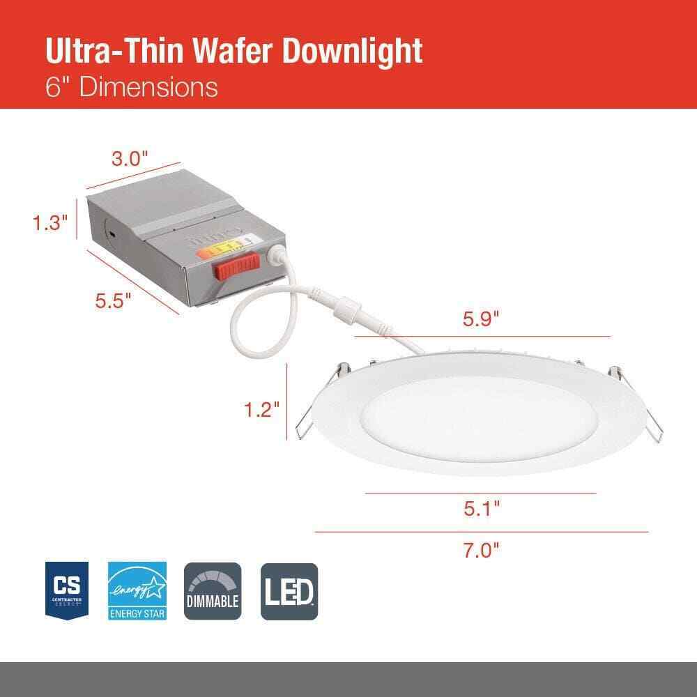 Juno Contractor Select 6 in CCT Ultra Slim Canless Integrated LED Recessed Light