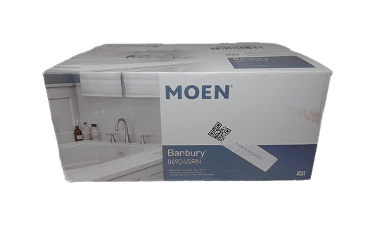MOEN Banbury 2-Handle Deck-Mount Roman Tub Faucet Brushed Nickel with valve