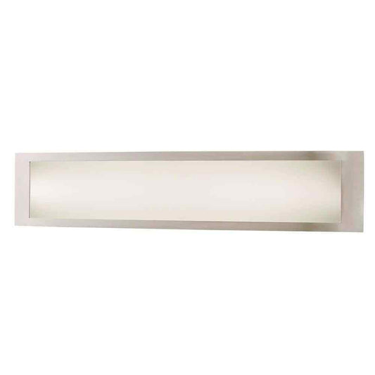 Hampton Bay Woodbury 24.6 in. Brushed Nickel Integrated LED Bathroom Light Bar