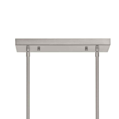 Hampton Bay Rigby 3-Light Brushed Nickel Linear Dining Room Chandelier