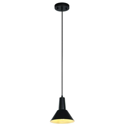 Ledpax Technology Danbury 1-Light Mini Kitchen Island Matte Black Pendant