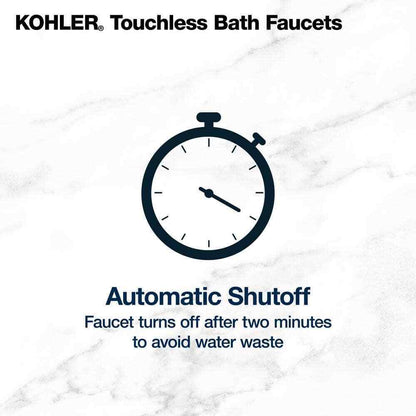 KOHLER Rubicon Powered Touchless Single Hole Bathroom Faucet in Brushed Nickel