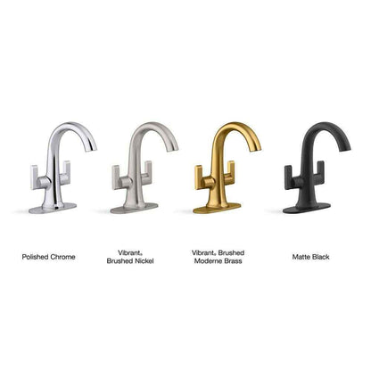KOHLER Setra Single Hole 2-Handle Monoblock Bathroom Faucet in Brushed Nickel