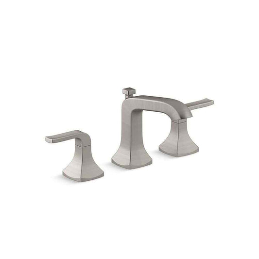 KOHLER Rubicon 8 in. Widespread 2-Handle Bathroom Faucet in Brushed Nickel