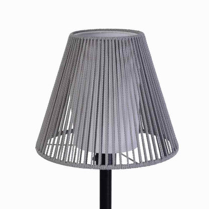 Hampton Bay Aspenwood 61.5 in. Gray and Black Outdoor/Indoor Floor Lamp