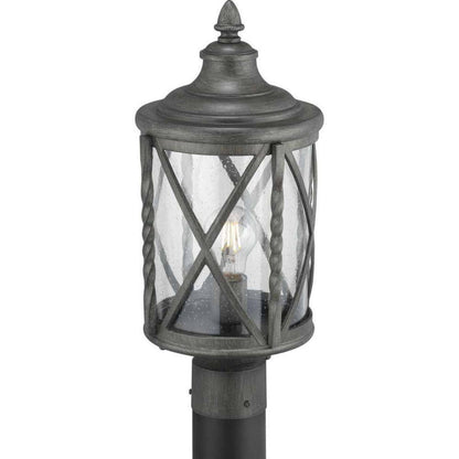 Home Decorators Walcott Manor 1-Light Antique Pewter Outdoor Transitional Post
