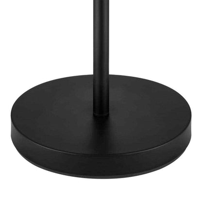 Hampton Bay Winfield 69 in. 3-Light Black Floor Lamp with Metal Shades