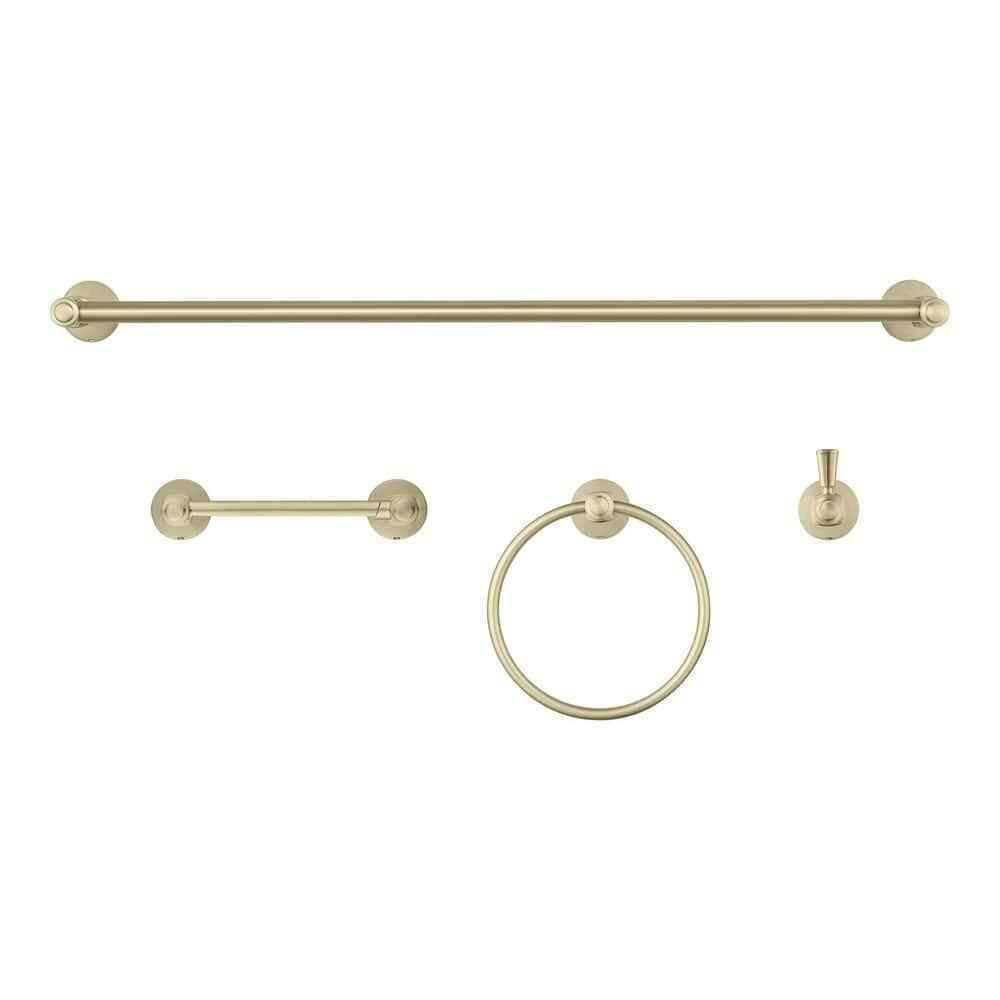 Glacier Bay Melina 4-Piece Bath Hardware Set in Matte Gold