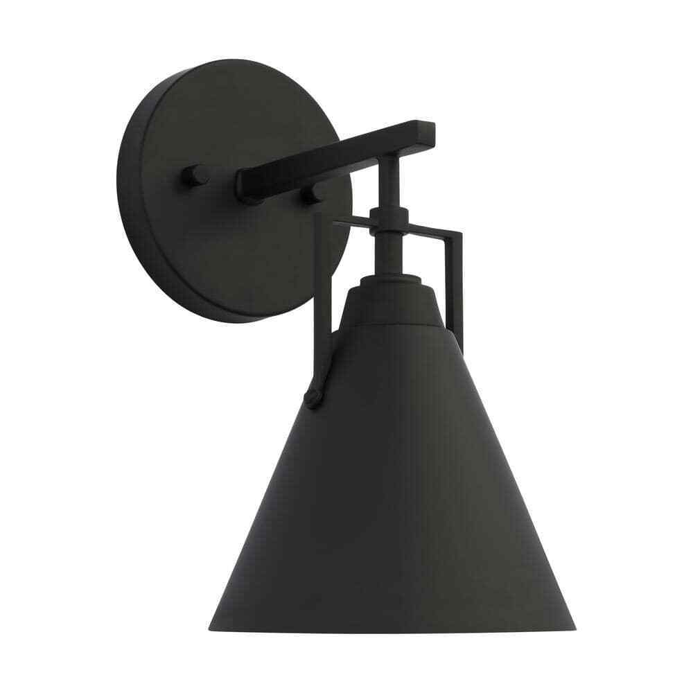 Home Decorators Insdale Matte Black Modern Industrial Bathroom Vanity Light