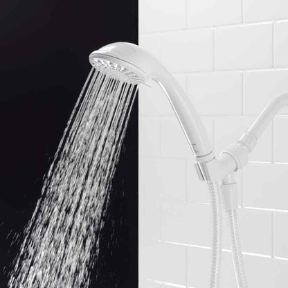 Glacier Bay 3-Spray Wall Mount Handheld Shower Head 1.8 GPM in White 8467000HC