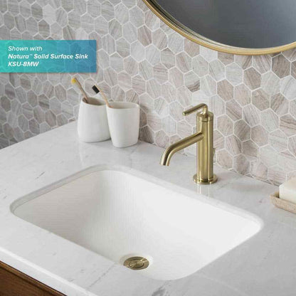 KRAUS Ramus Single Hole Single-Handle Bathroom Faucet w/ Matching Lift Rod Drain