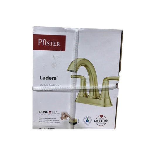 Pfister Ladera 4 in. Centerset 2-Handle Bathroom Faucet in Brushed Gold