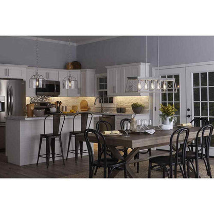 Progress Lighting Briarwood 5-Light Bleached Oak Farmhouse Chandelier Light
