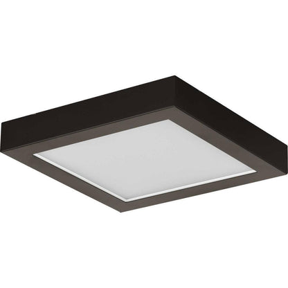 Progress Lighting Everlume White Integrated LED Edgelit Square Semi-Flush Mount