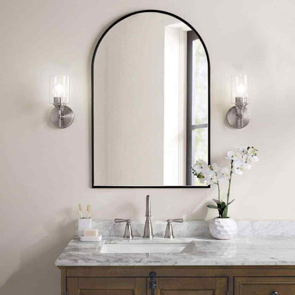 Home Decorators Ayelen 1-Light Brushed Nickel Indoor Wall Sconce