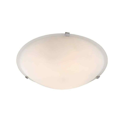 Bel Air Lighting 12 in. 2-Light Brushed Nickel Flush Mount Ceiling Light Fixture