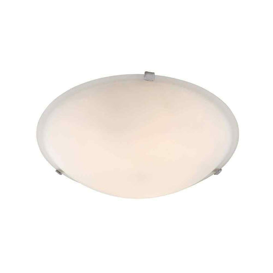 Bel Air Lighting 12 in. 2-Light Brushed Nickel Flush Mount Ceiling Light Fixture