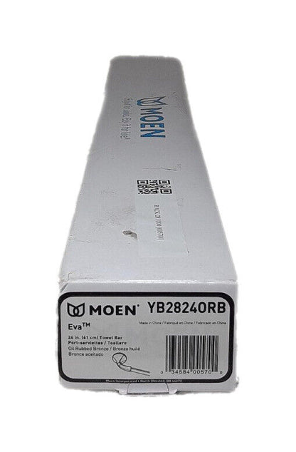 MOEN Eva 26 in. Towel Bar in Oil Rubbed Bronze YB2824ORB
