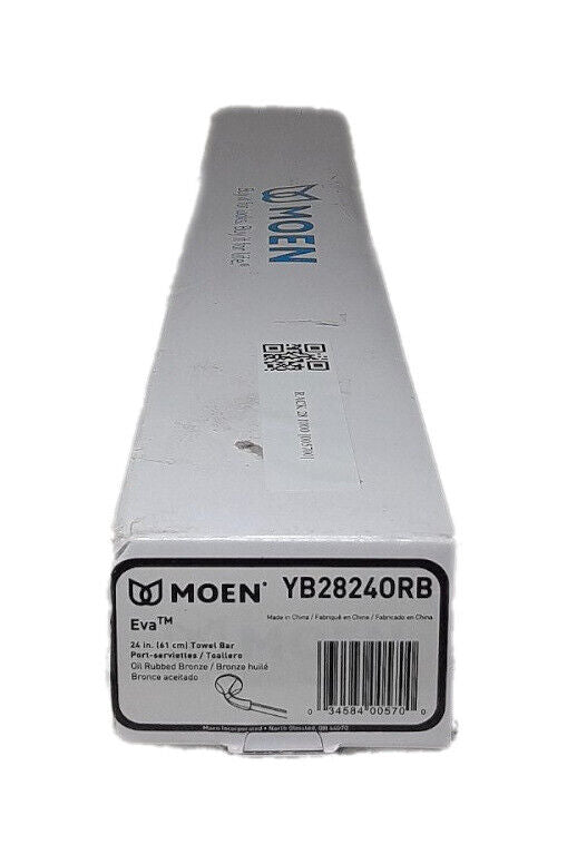 MOEN Eva 26 in. Towel Bar in Oil Rubbed Bronze YB2824ORB