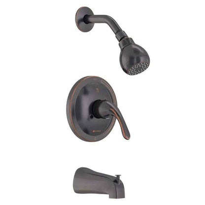Glacier Bay Builders Single Handle 1-Spray Tub and Shower Faucet 1.8 GPM Bronze