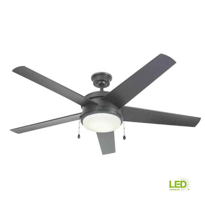 Home Decorators Collection Portwood 60 in. LED Outdoor Natural Iron Ceiling Fan